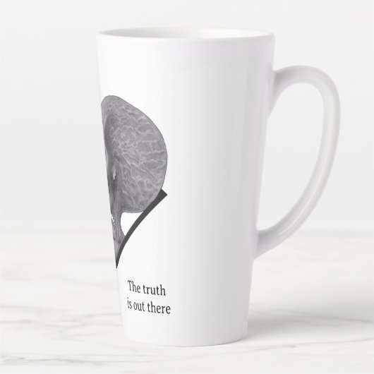 Tasse Latte Alien gris, la vérité est là (Droite)