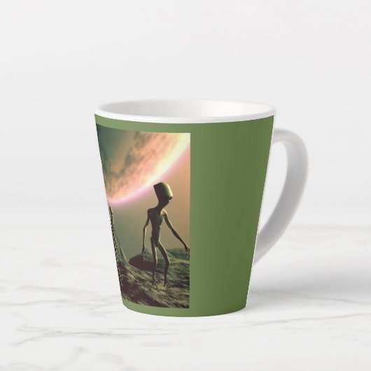 Tasse Latte ALIENS gris SF 2 (Angle droit)