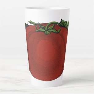 Tasse Latte Aliments vintages, tomates mûres, légumes et fruit