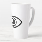 Tasse Latte all seeing eye (Angle droit)