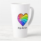 Tasse Latte All You Need is Love (Angle droit)