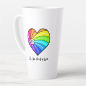 Tasse Latte All You Need is Love (Angle gauche)