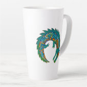 Tasse Latte Alligator tribal (Angle droit)