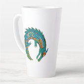 Tasse Latte Alligator tribal (Angle gauche)