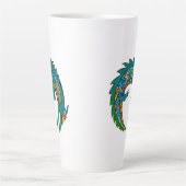 Tasse Latte Alligator tribal (Devant)
