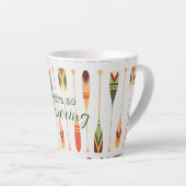 Tasse Latte Allons Faire Du Canoë (Angle droit)