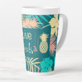 Tasse Latte Aloha Hawaïen Live (Angle droit)