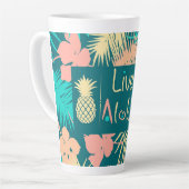 Tasse Latte Aloha Hawaïen Live (Angle gauche)