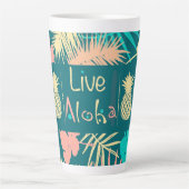 Tasse Latte Aloha Hawaïen Live (Devant)