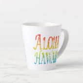 Tasse Latte Aloha Hawaii (Angle droit)