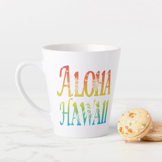 Tasse Latte Aloha Hawaii (En situation)