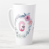 Tasse Latte Alphabet de nom "G" (Angle gauche)