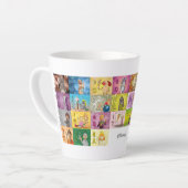Tasse Latte Alphabet du doigt allemand (Angle gauche)