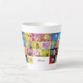 Tasse Latte Alphabet du doigt allemand (Devant)