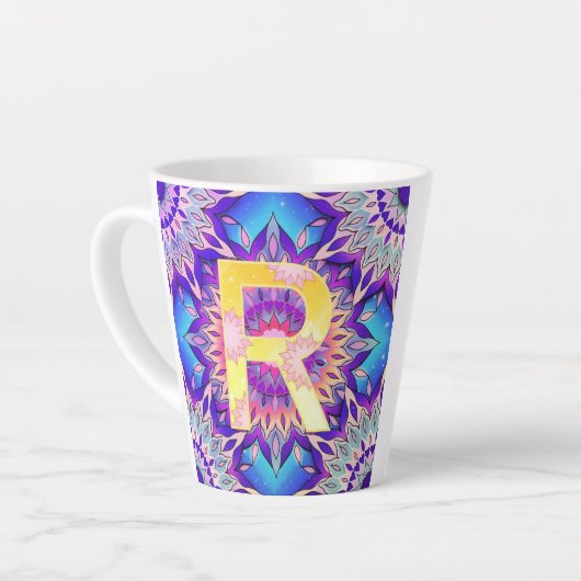 Tasse Latte Alphabet R (Angle gauche)