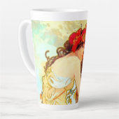 Tasse Latte Alphonse Mucha Art Nouveau Été (Angle gauche)