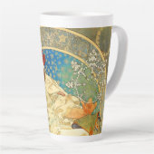 Tasse Latte Alphonse Mucha Art Nouveau Princesse Hyacinth (Angle droit)