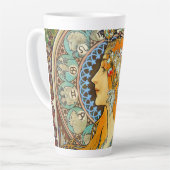 Tasse Latte Alphonse Mucha Art Nouveau Zodiac (Angle gauche)