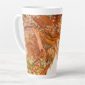 Tasse Latte Alphonse Mucha Printemps Art Nouveau (Angle gauche)