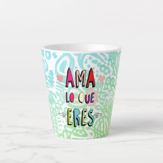 Tasse Latte ✨Ama lo que Eres✨ (Devant)