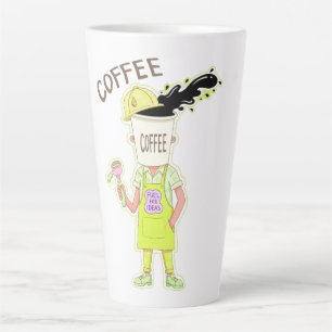Tasse Latte Amateur de café drôle – Carburant pour les idées