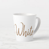 Tasse Latte Amateurs de café blanc plat espresso (Angle droit)