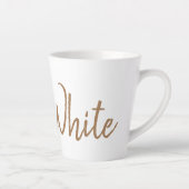 Tasse Latte Amateurs de café blanc plat espresso (Droite)