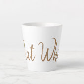 Tasse Latte Amateurs de café blanc plat espresso (Devant)