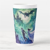Tasse Latte Amateurs de vol - Peinture aquarelle (Devant)