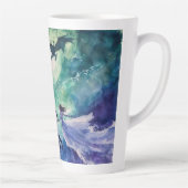 Tasse Latte Amateurs de vol - Peinture aquarelle (Droite)