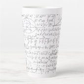 Tasse Latte Amateurs mathématiques, Formule mathématiques, Gee (Devant)