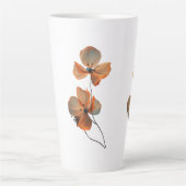 Tasse Latte Amber Whisper Petals in the Dark Quiet Bloom Ember (Devant)