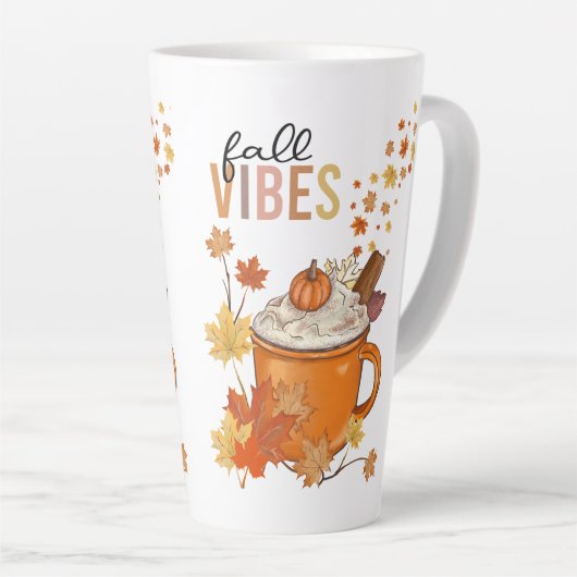 Tasse Latte Ambiente d'automne (Angle droit)