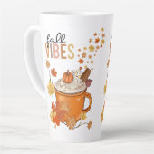 Tasse Latte Ambiente d'automne (Angle gauche)