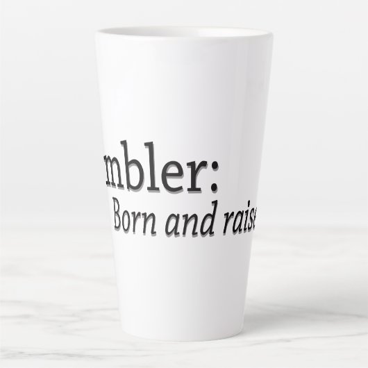 Tasse Latte Ambler Born et Raised (Devant)