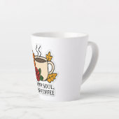 Tasse Latte Âme chaude, café chaud - automne (Angle droit)