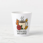 Tasse Latte Âme chaude, café chaud - automne (Devant)