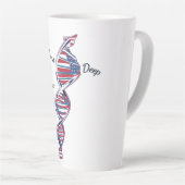 Tasse Latte America Runs Deep (Angle droit)