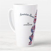 Tasse Latte America Runs Deep (Angle gauche)