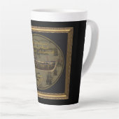 Tasse Latte American Colonial Schooner Sir Edward Hawke (Angle droit)