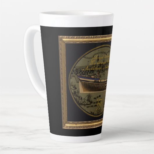 Tasse Latte American Colonial Schooner Sir Edward Hawke (Angle gauche)