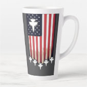Tasse Latte American Flag 4th of July-65079 (Droite)