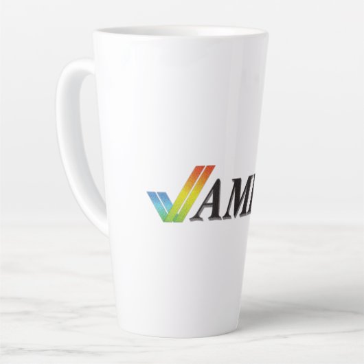 Tasse Latte Amiga Retro 80's Family Personal Computer System (Angle gauche)
