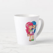 Tasse Latte Amis (Angle droit)