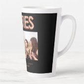 Tasse Latte Amis besties noir photo rose or (Droite)