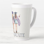 Tasse Latte Amis diplômés (Angle droit)