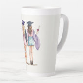 Tasse Latte Amis diplômés (Angle droit)