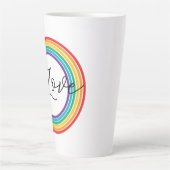 Tasse Latte Amour arc-en-ciel (Devant)