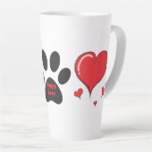 Tasse Latte Amour de chiot (Angle droit)