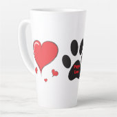 Tasse Latte Amour de chiot (Angle gauche)